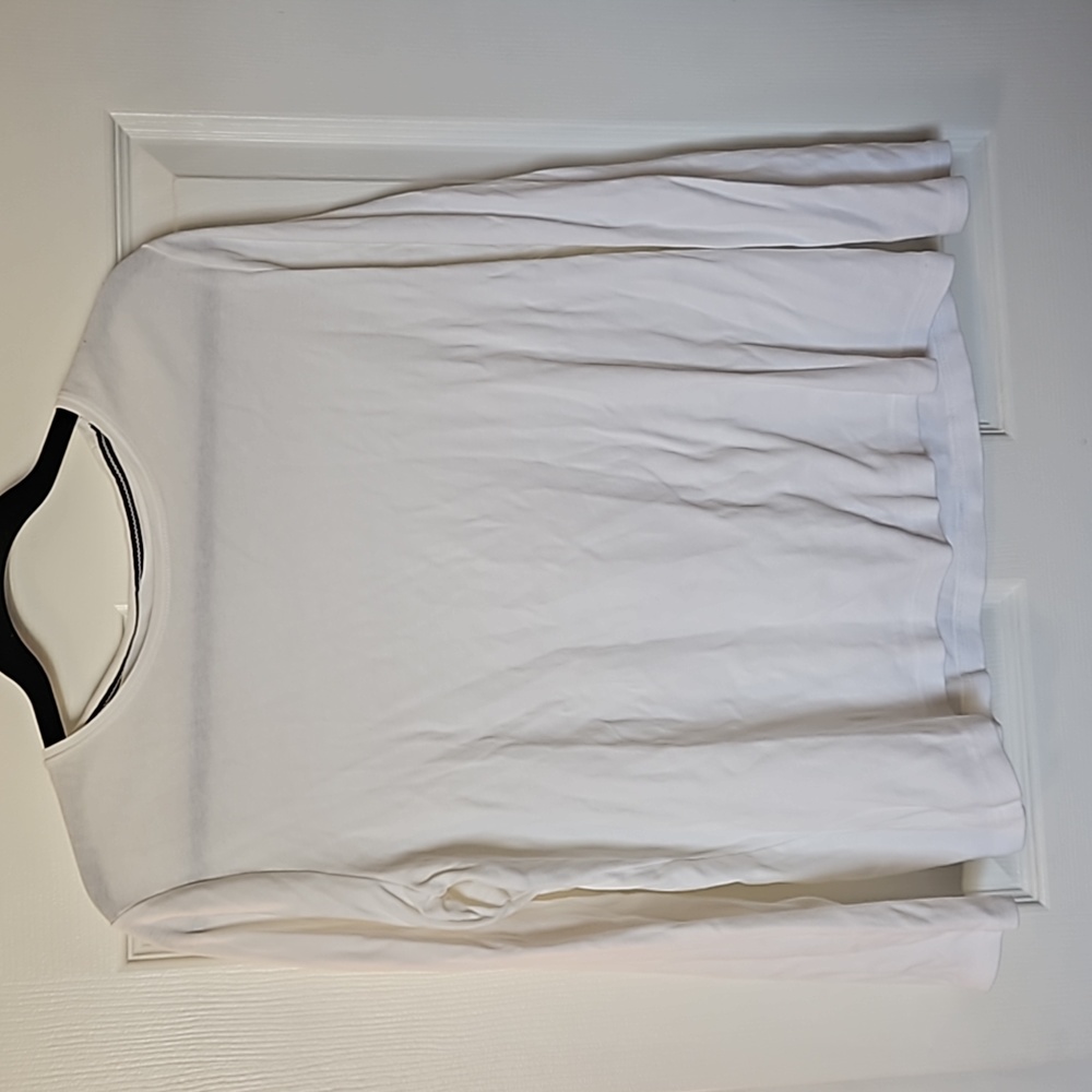 Croft & Barrow womens long sleeves white shirt